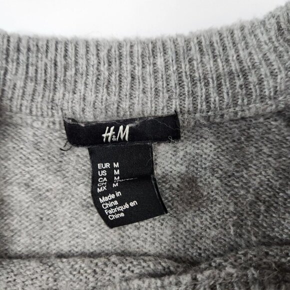 H&M Women's Size Medium Perfume Bottle Sequin Sweater Alpaca Blend - Picture 4 of 6